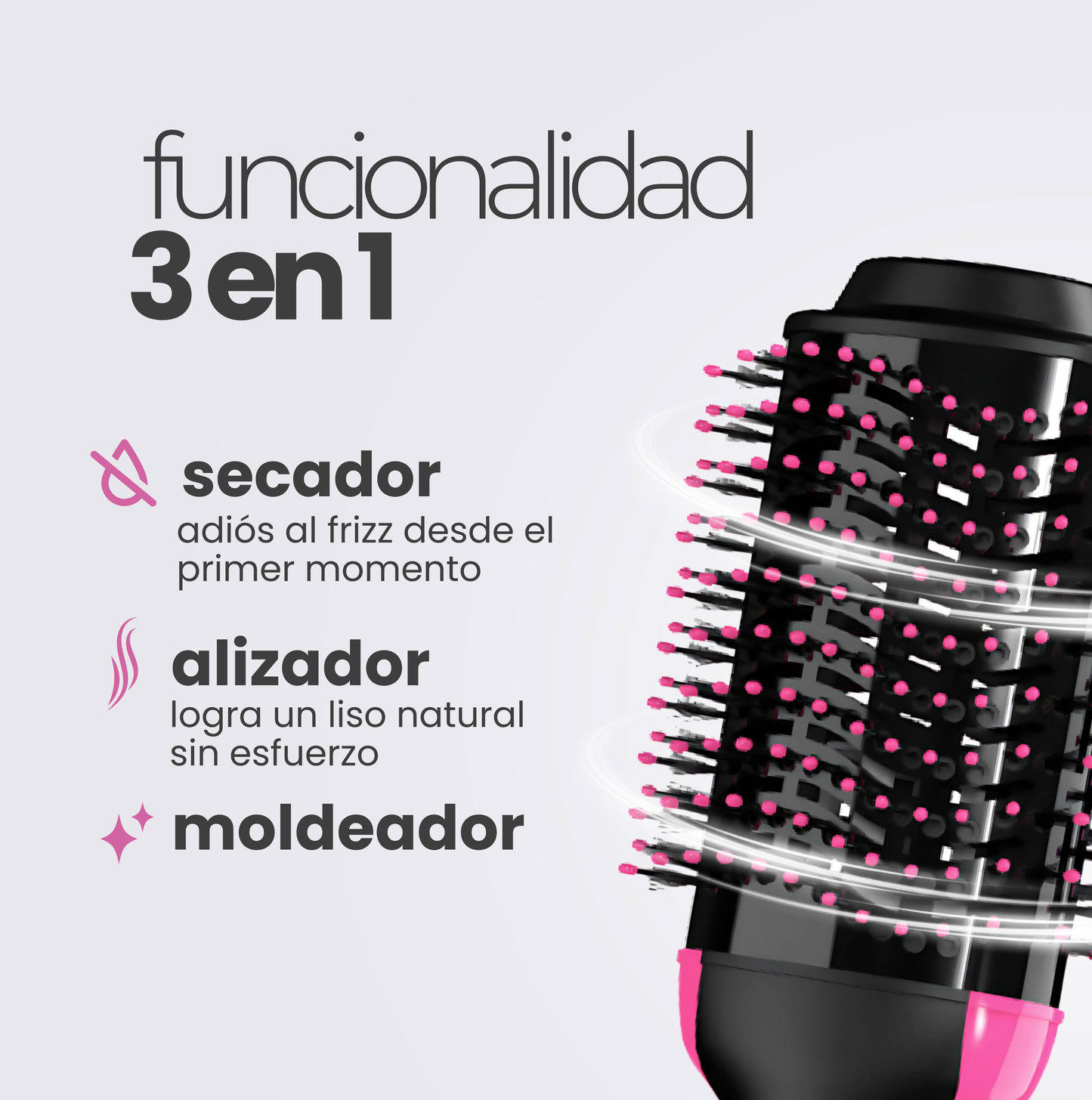 Cepillo Secador 3 en 1