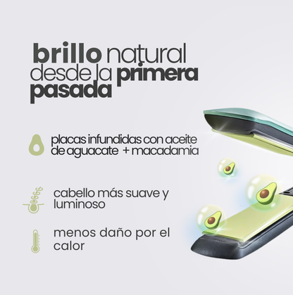 Plancha Alisadora Shine Therapy de Aguacate