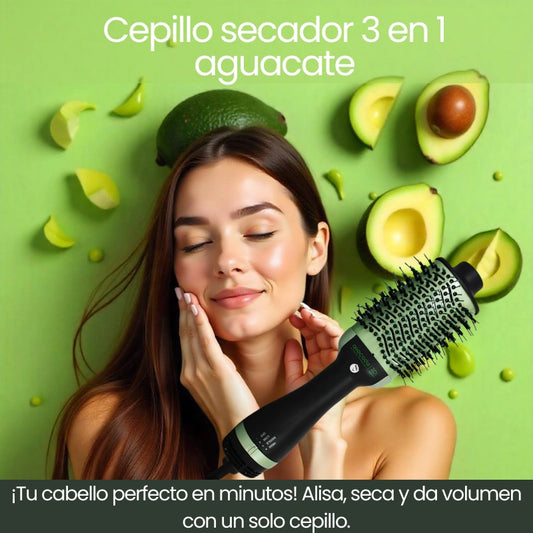 Cepillo secador 3 en 1 aguacate